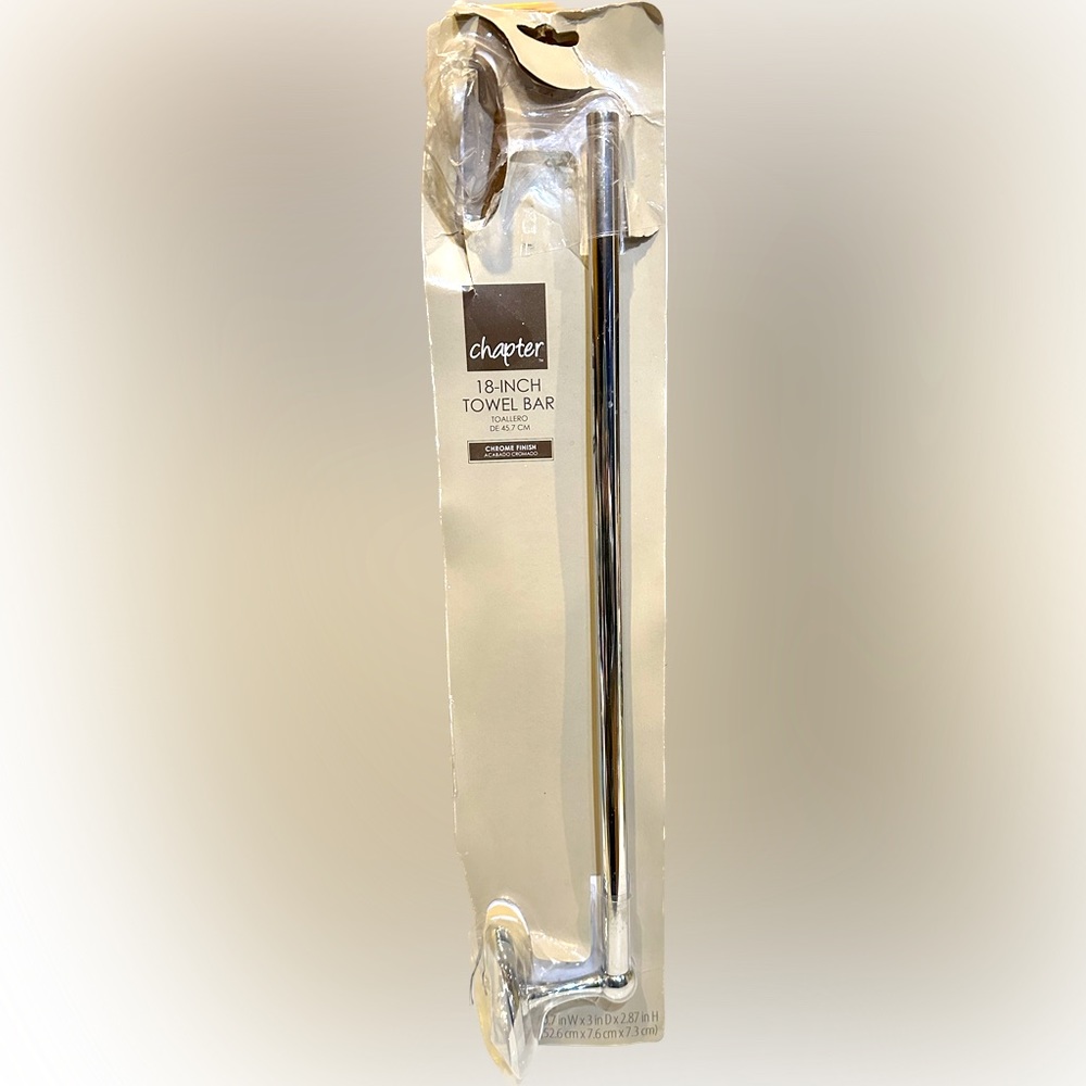CHAPTER 18” TOWEL BAR PART REPLACEMENT TOALLERO DE 45.7 CM CHROME FINISH 167146C